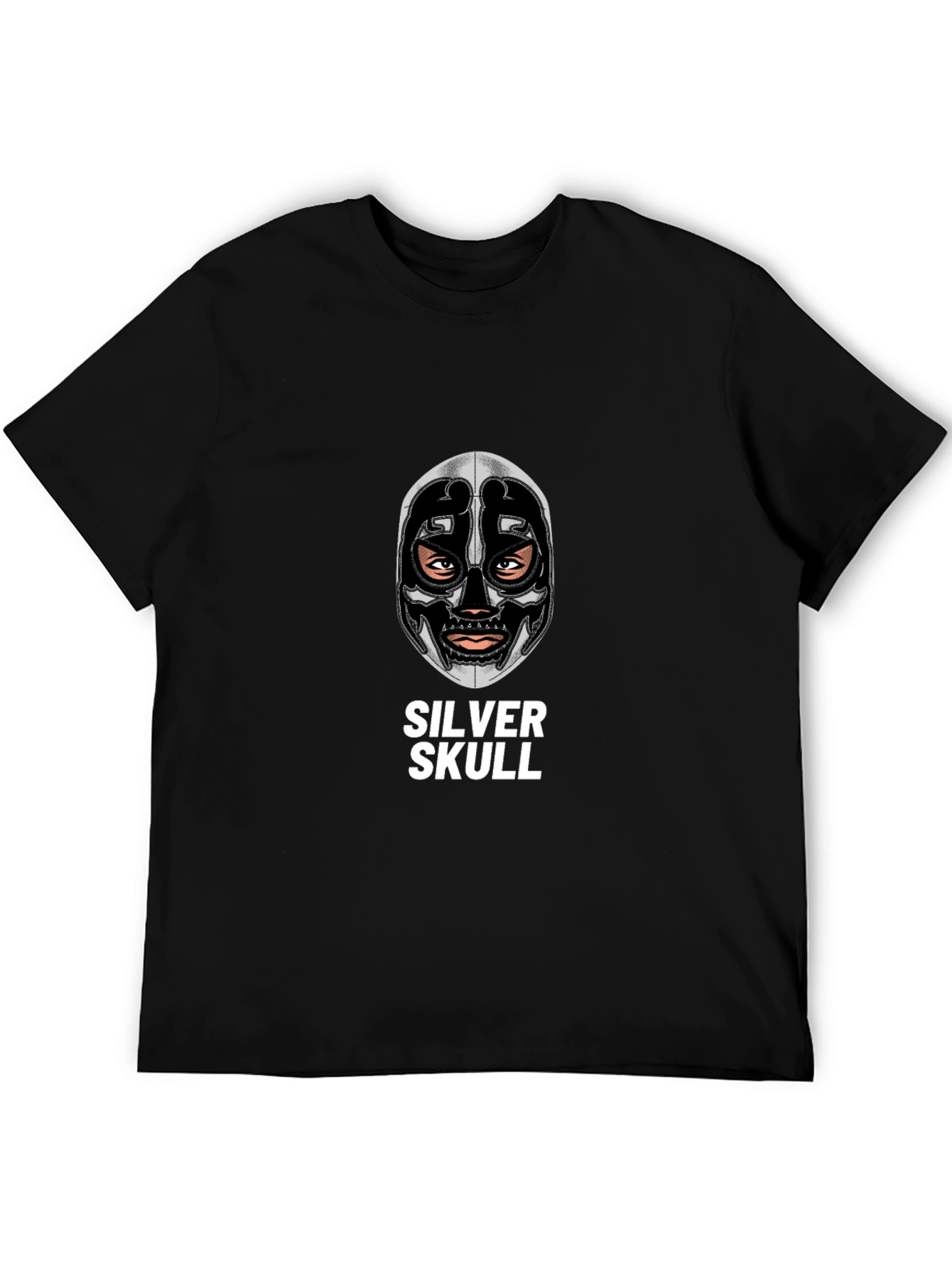 Silver Skull Graphic Tee - Unique Design