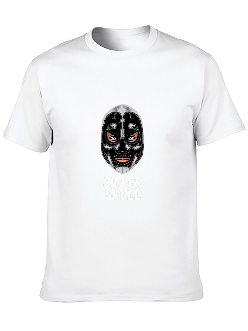 Silver Skull Graphic Tee - Unique Design