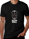 Silver Skull Graphic Tee - Unique Design
