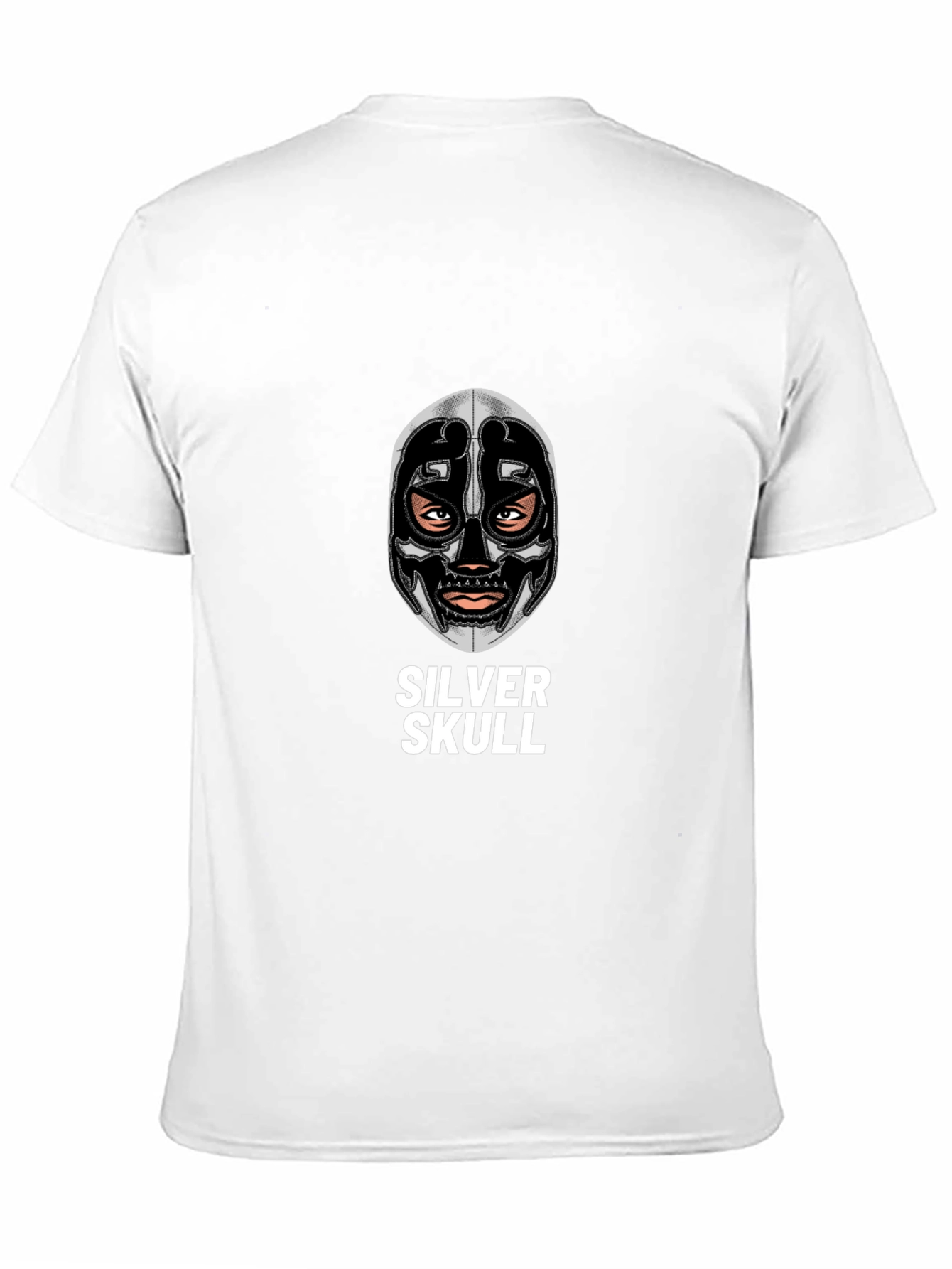 Silver Skull Graphic Tee - Unique Design