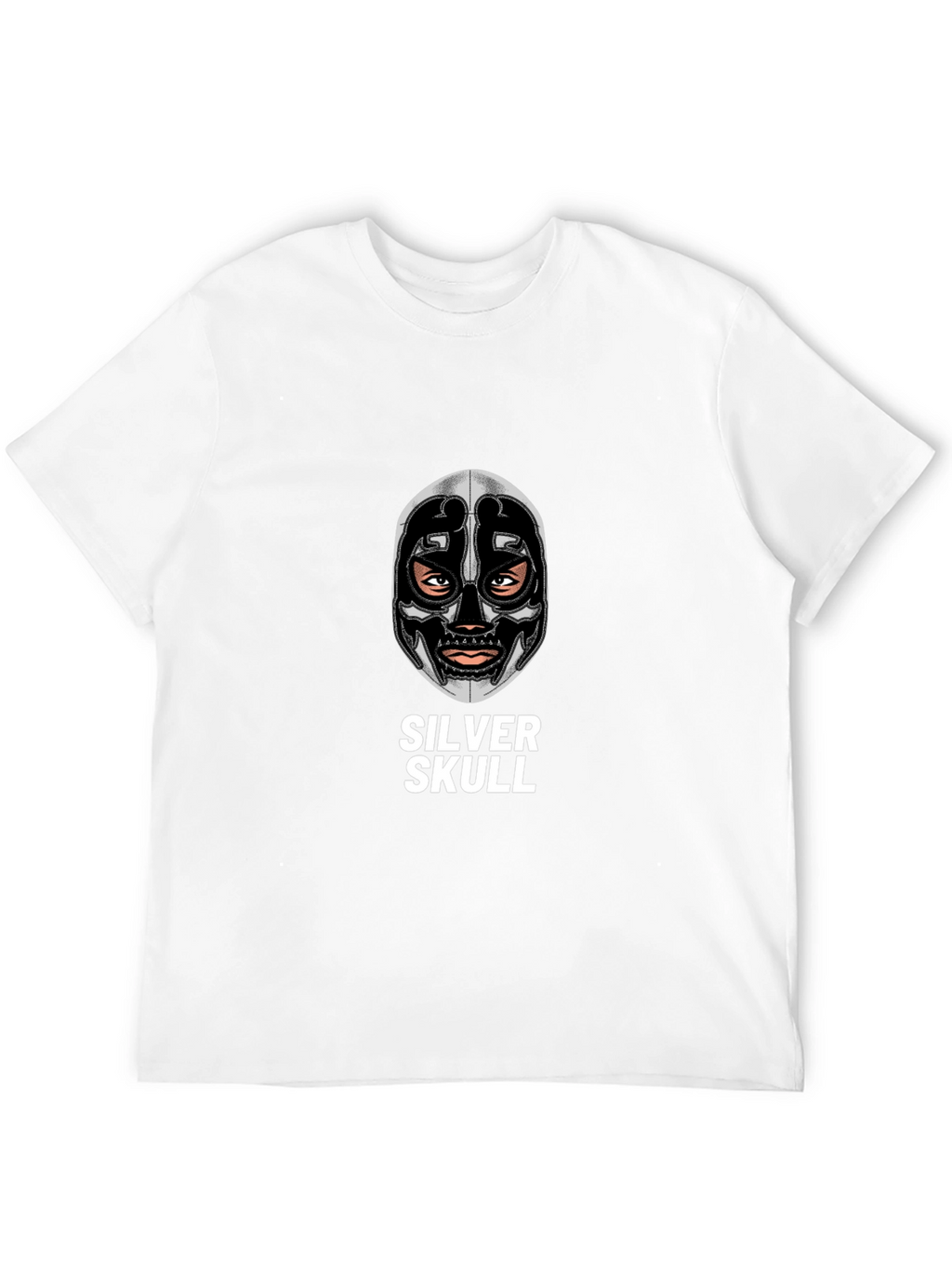 Silver Skull Graphic Tee - Unique Design