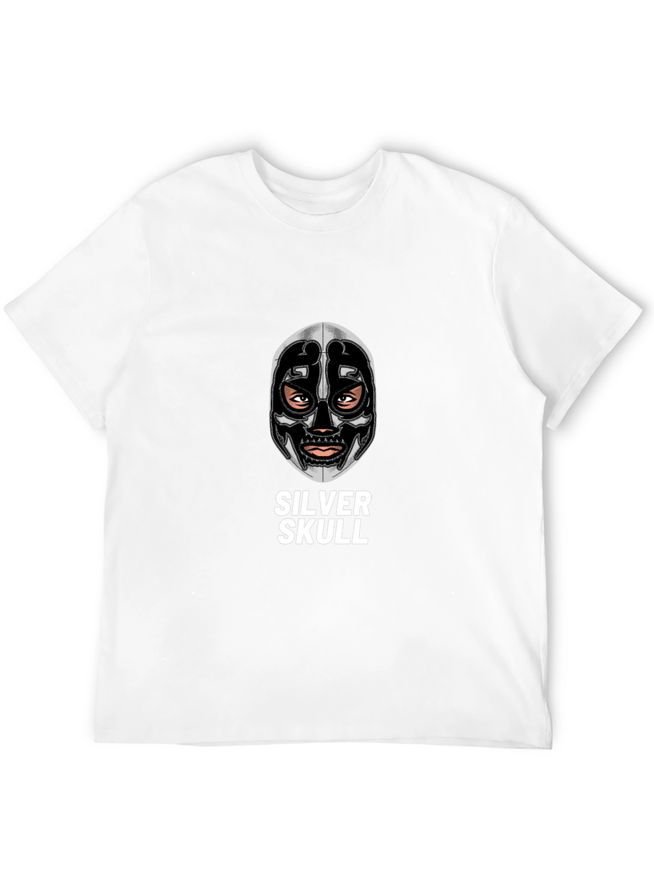 Silver Skull Graphic Tee - Unique Design