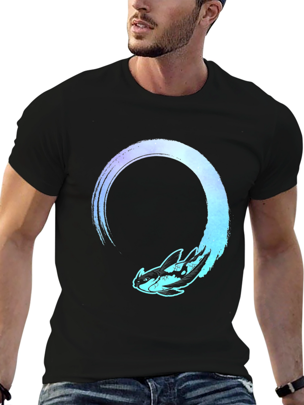 Night Fury T-Shirt - Dragon Zen Circle Design