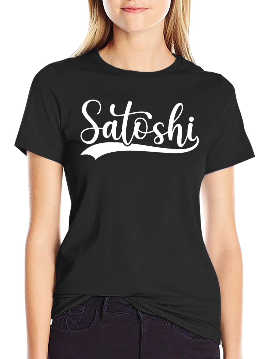 Satoshi Black Graphic T-Shirt