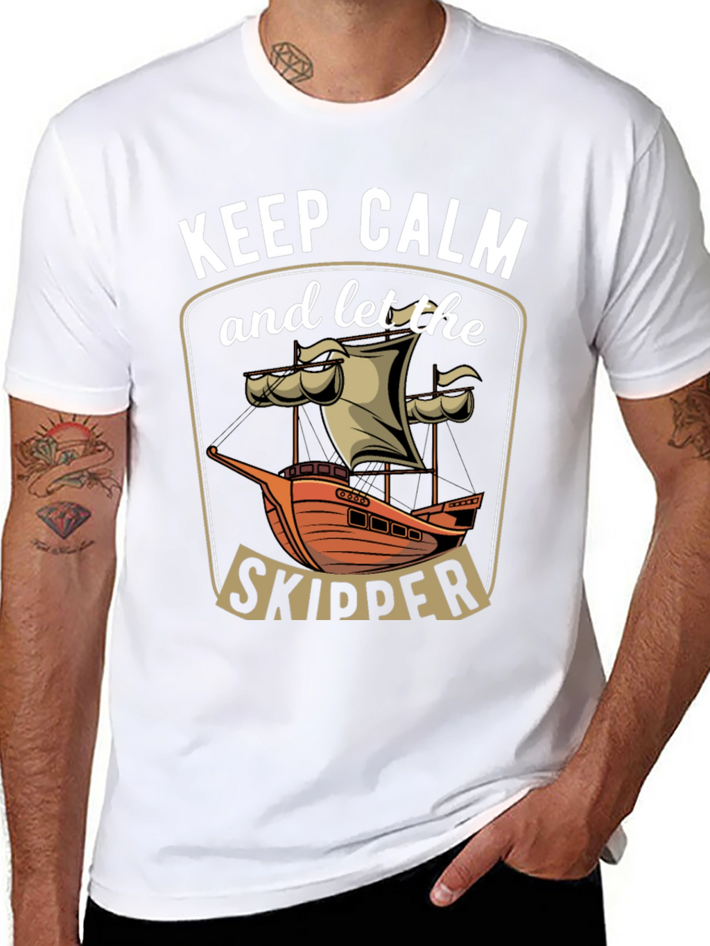 Keep Calm Skipper Graphic T-Shirt