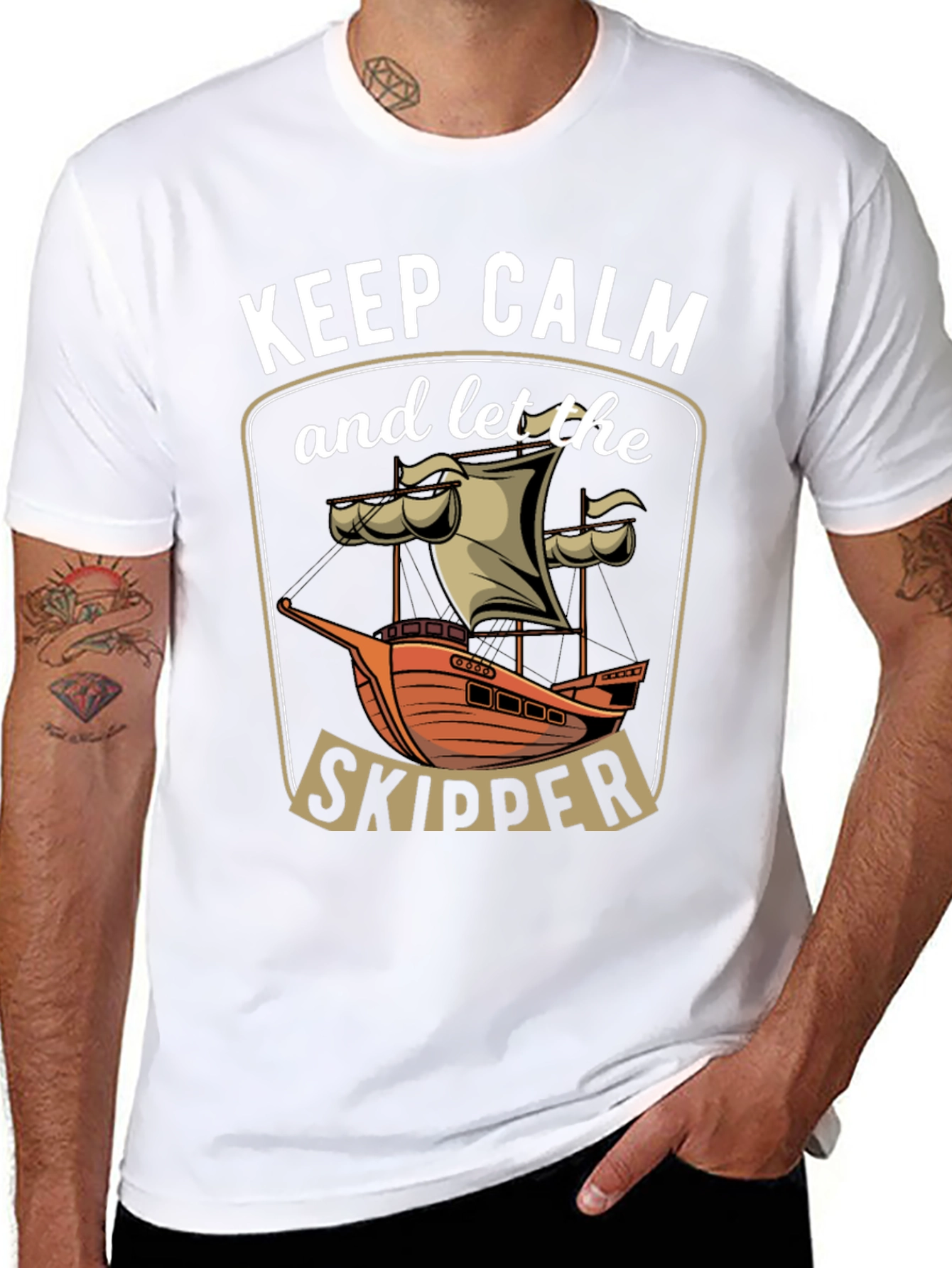 Keep Calm Skipper Graphic T-Shirt