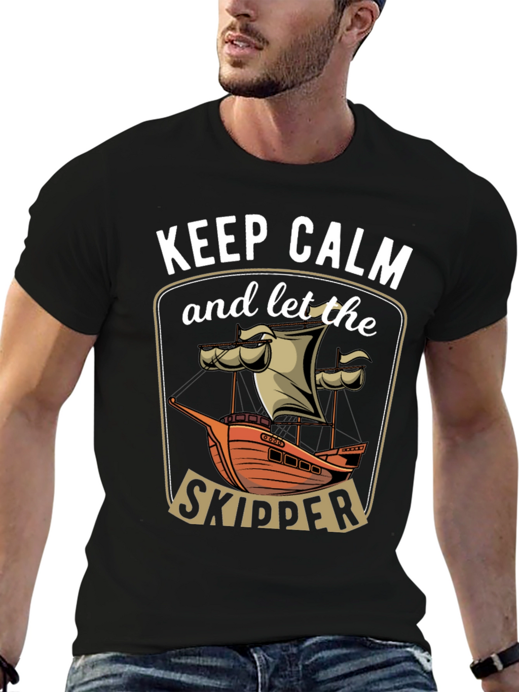 Keep Calm Skipper Graphic T-Shirt