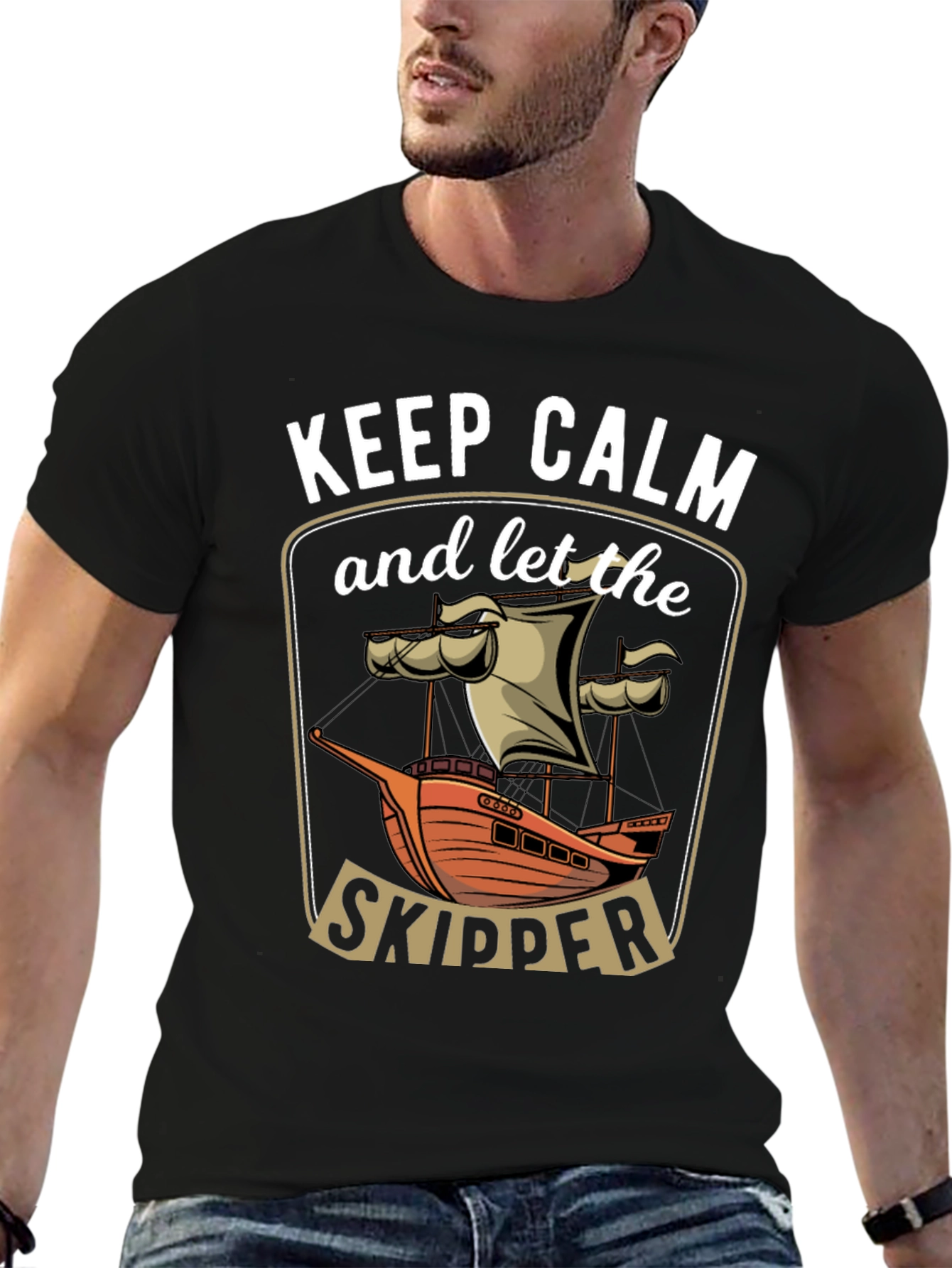 Keep Calm Skipper Graphic T-Shirt