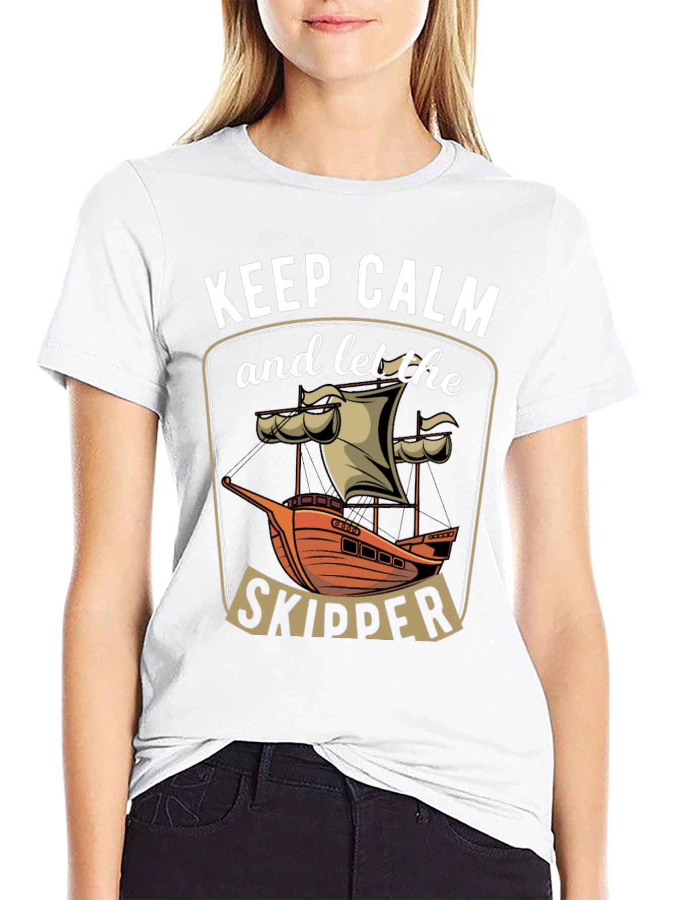 Keep Calm Skipper Graphic T-Shirt