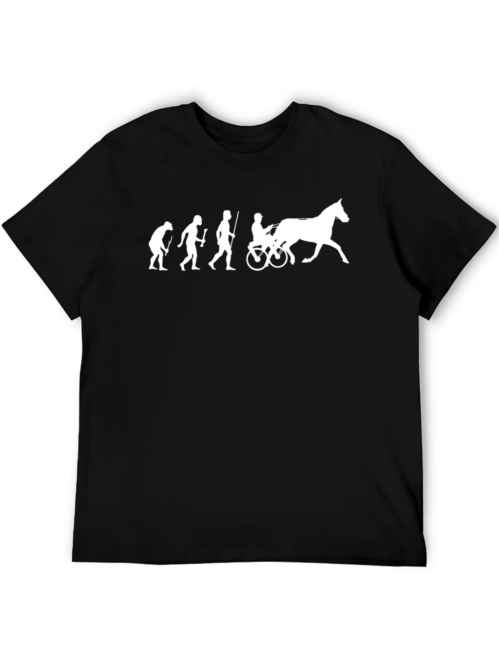 Evolution Horse T-Shirt Black