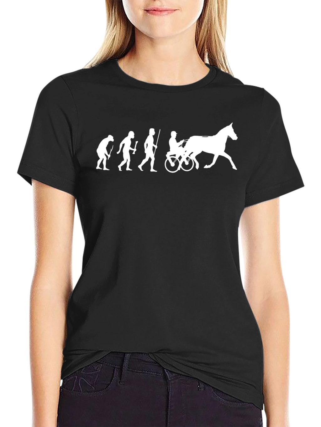 Evolution Horse T-Shirt Black