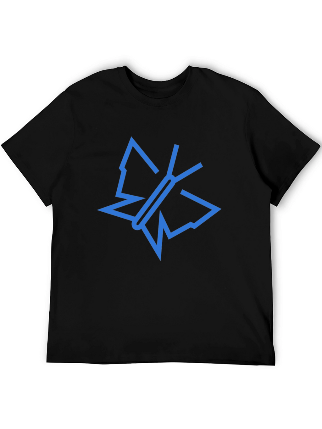 Modern Butterfly Graphic Tee - Black