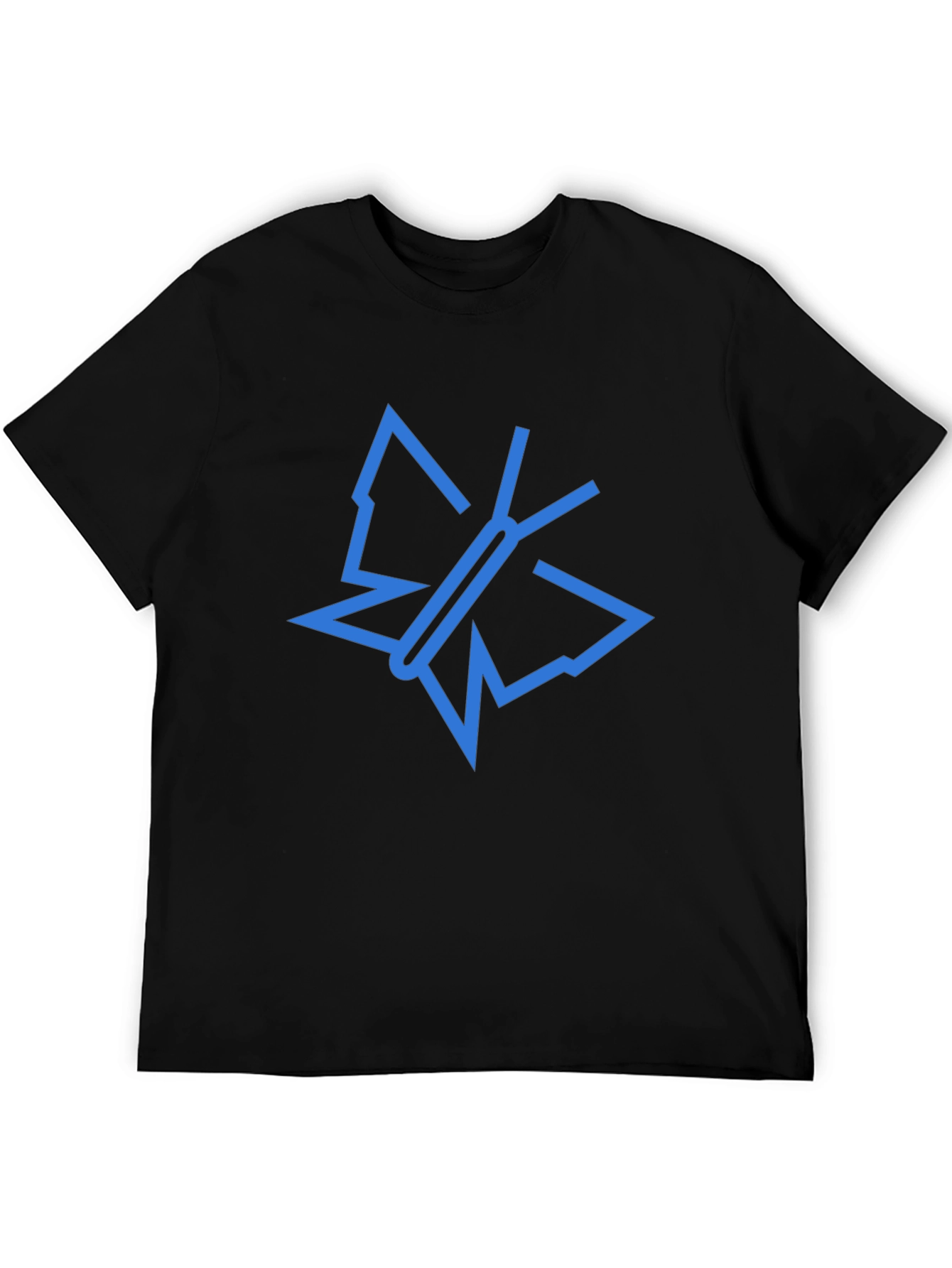 Modern Butterfly Graphic Tee - Black