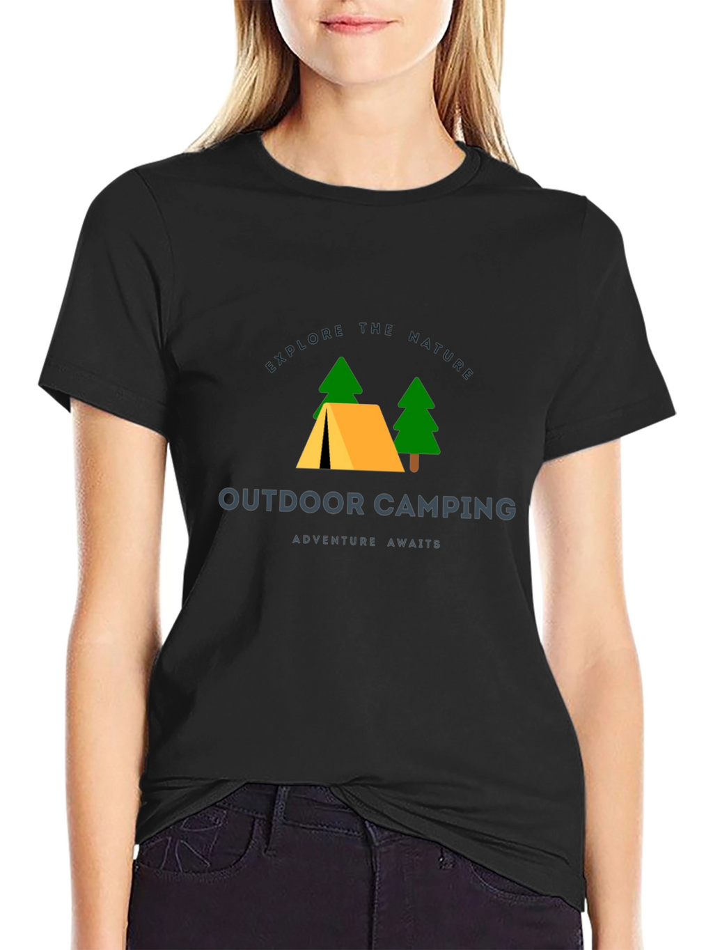 Outdoor Camping Graphic Tee - Explore Nature
