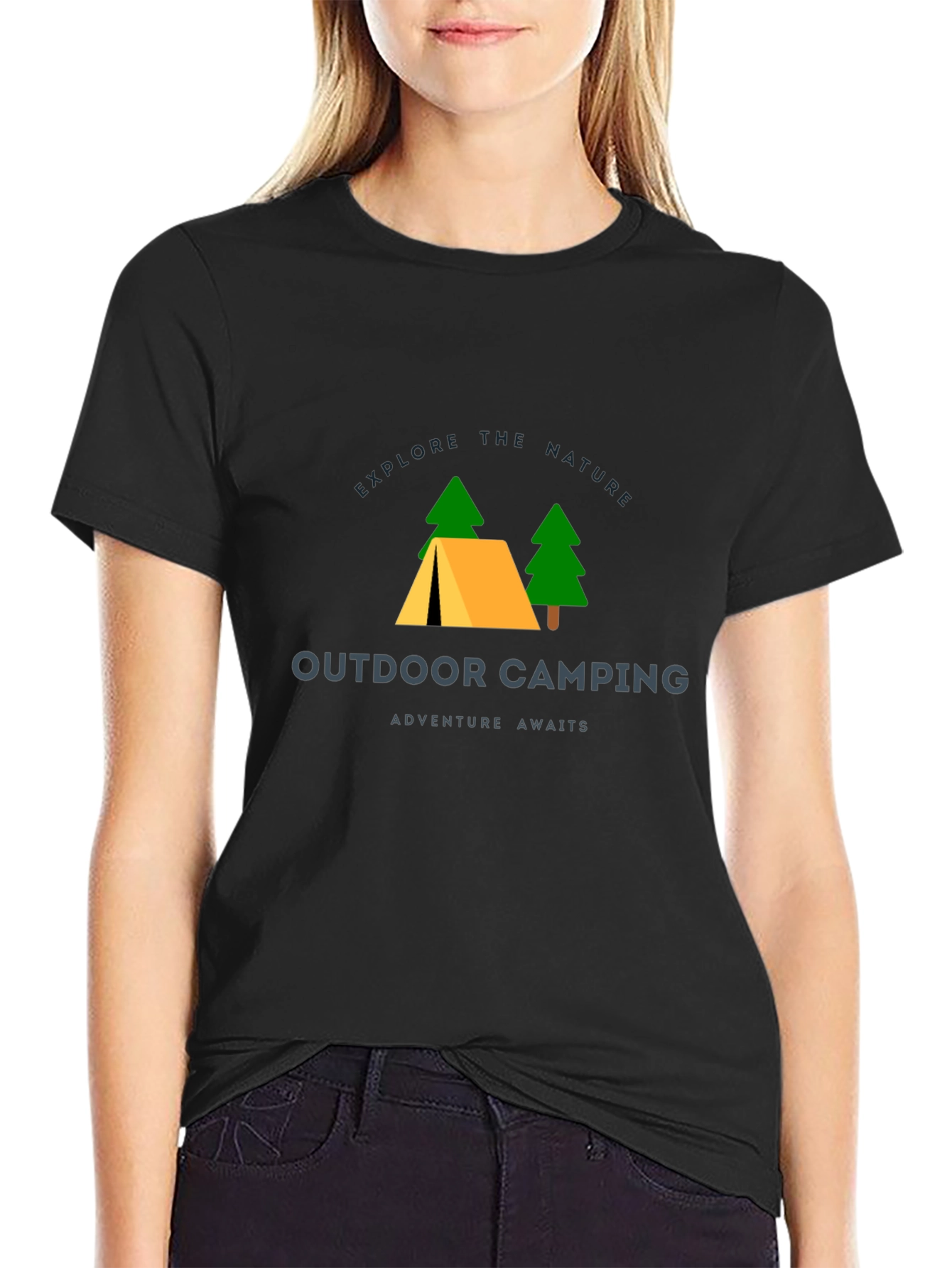 Outdoor Camping Graphic Tee - Explore Nature