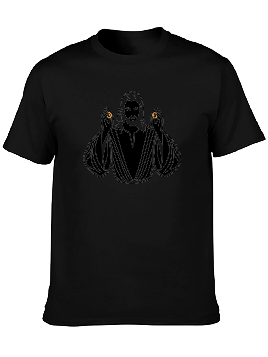 Bitcoin Jesus Black T-Shirt