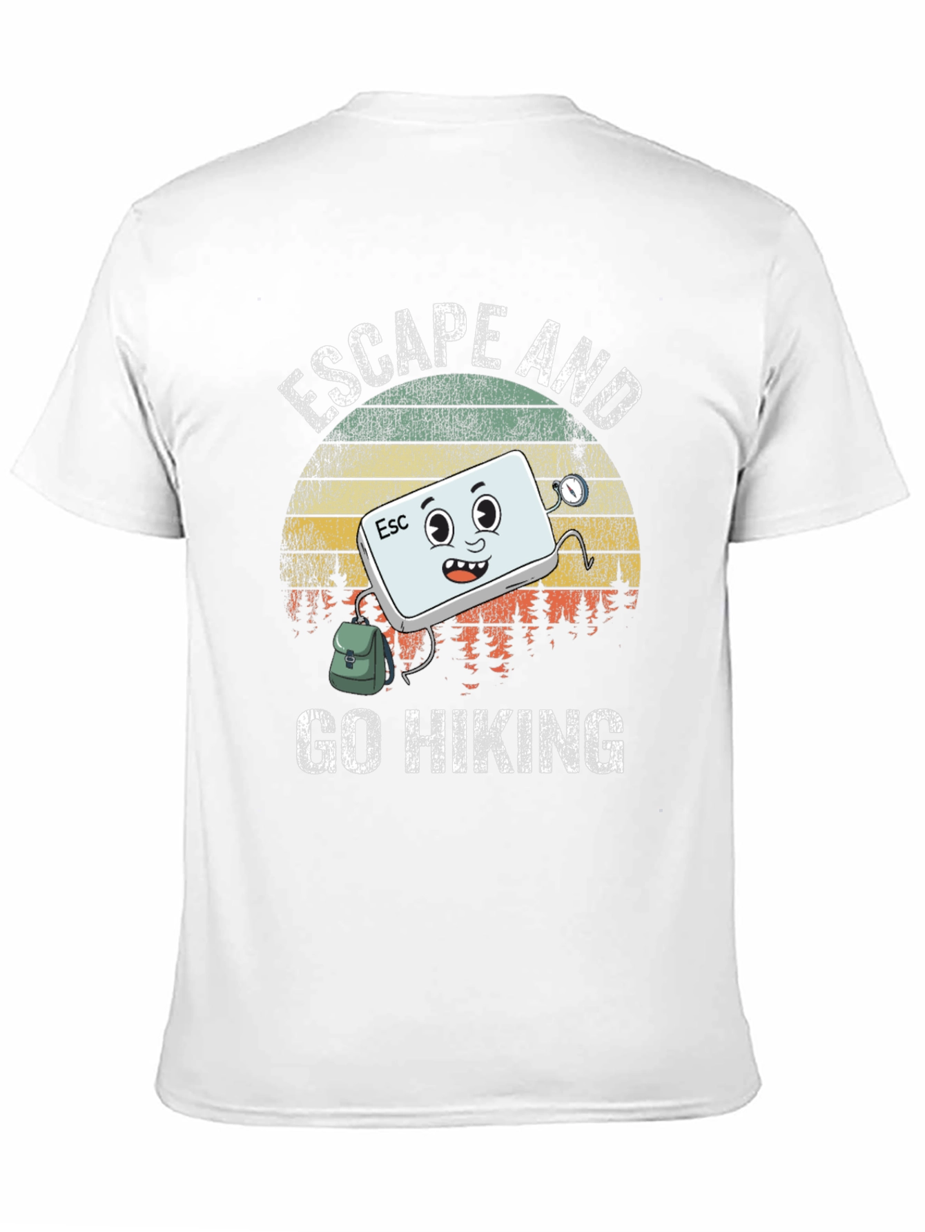 Escape and Go Hiking T-Shirt: Adventurous Graphic Tee