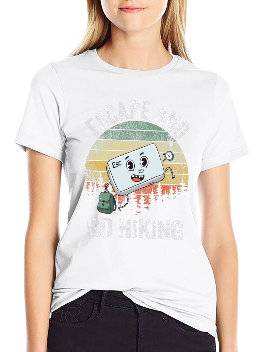 Escape and Go Hiking T-Shirt: Adventurous Graphic Tee