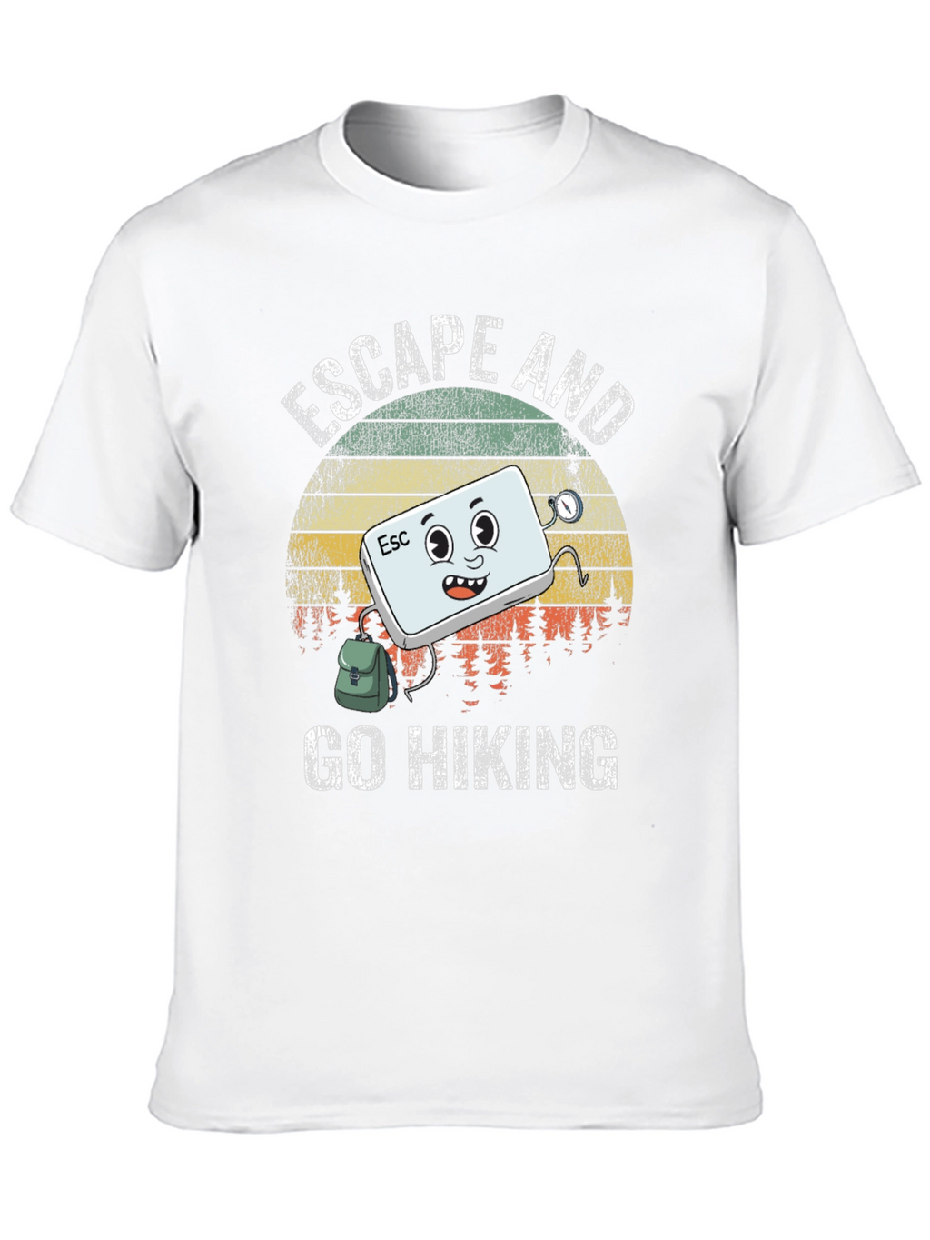 Escape and Go Hiking T-Shirt: Adventurous Graphic Tee