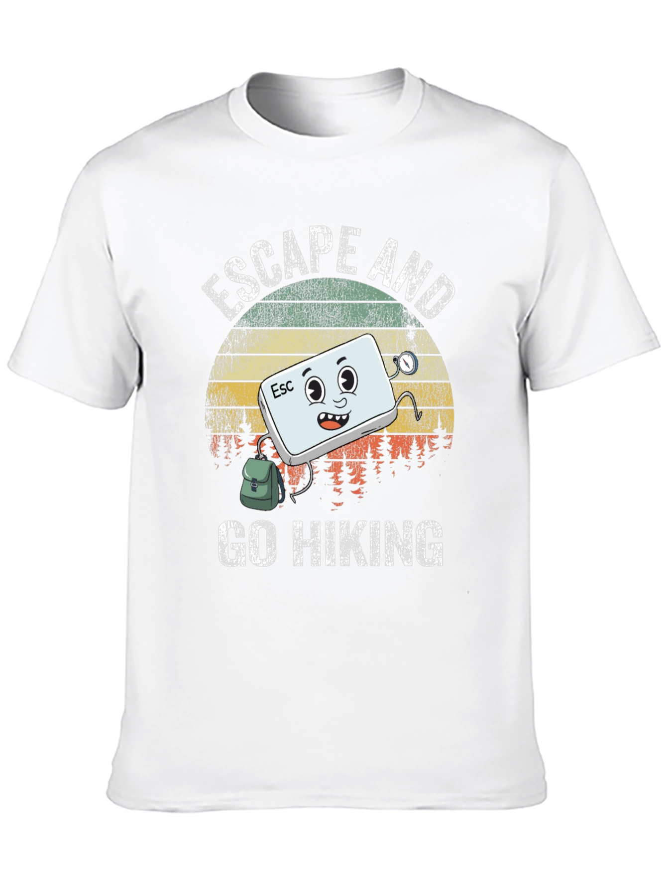Escape and Go Hiking T-Shirt: Adventurous Graphic Tee