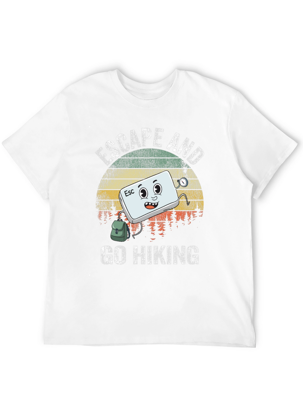 Escape and Go Hiking T-Shirt: Adventurous Graphic Tee