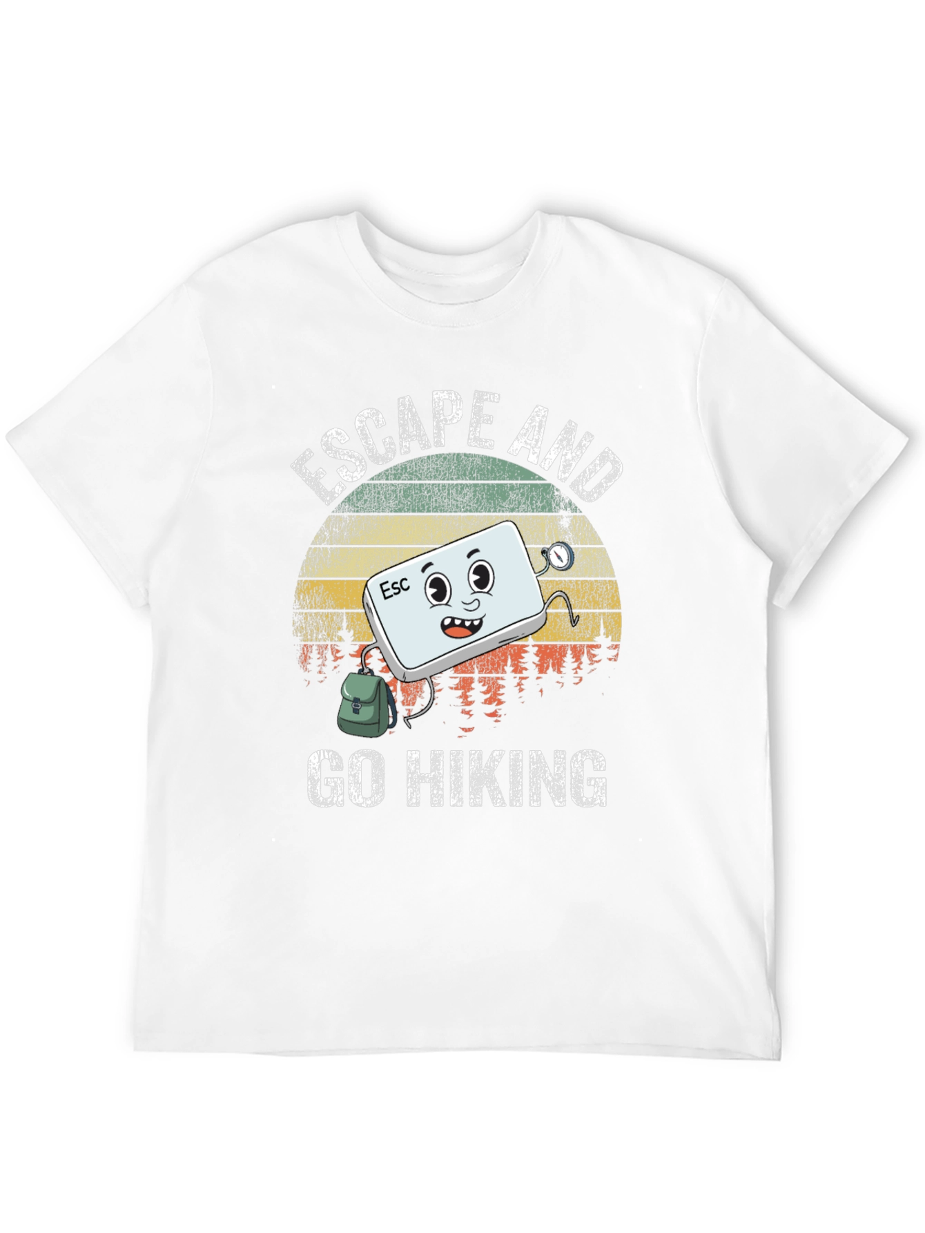 Escape and Go Hiking T-Shirt: Adventurous Graphic Tee