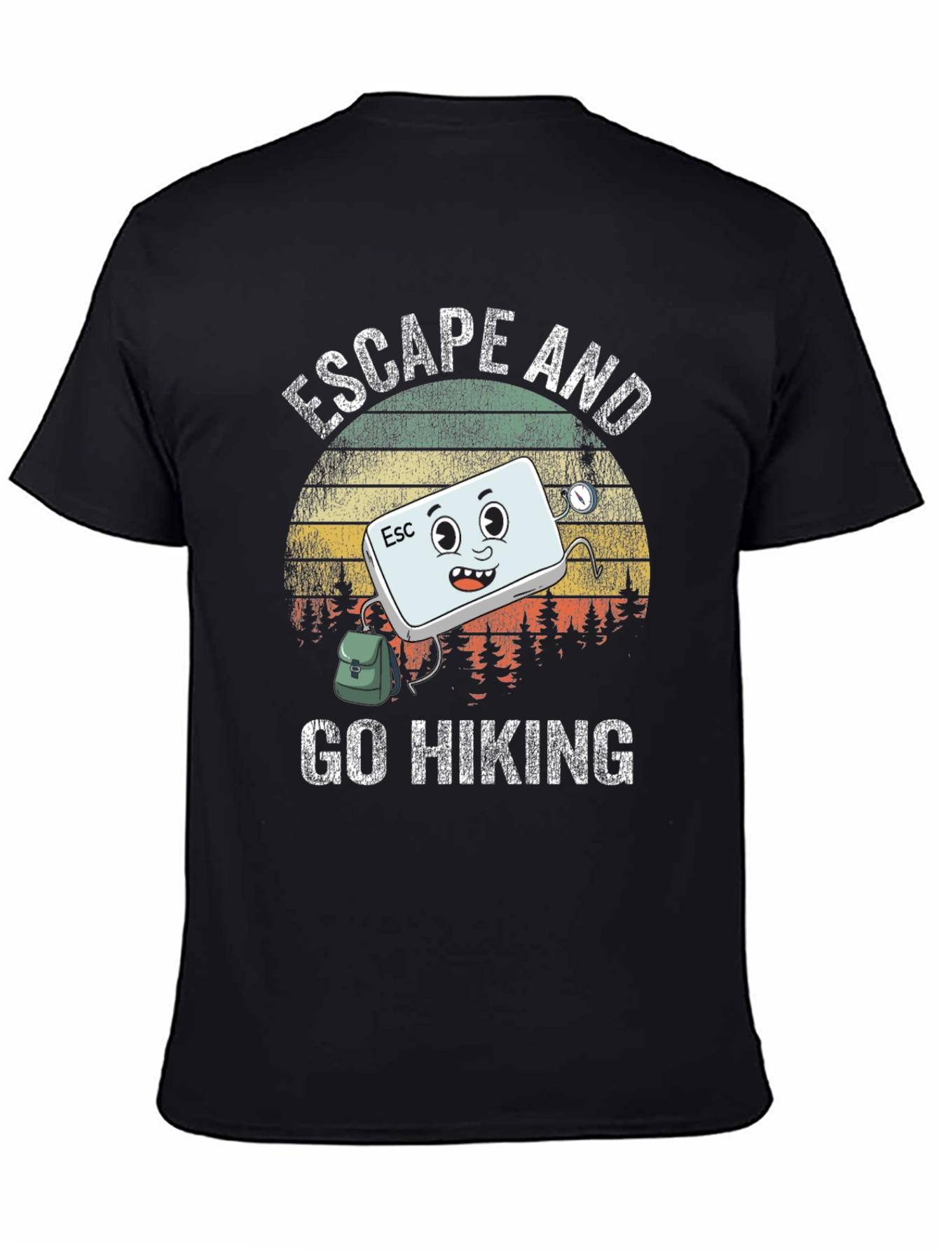 Escape and Go Hiking T-Shirt: Adventurous Graphic Tee