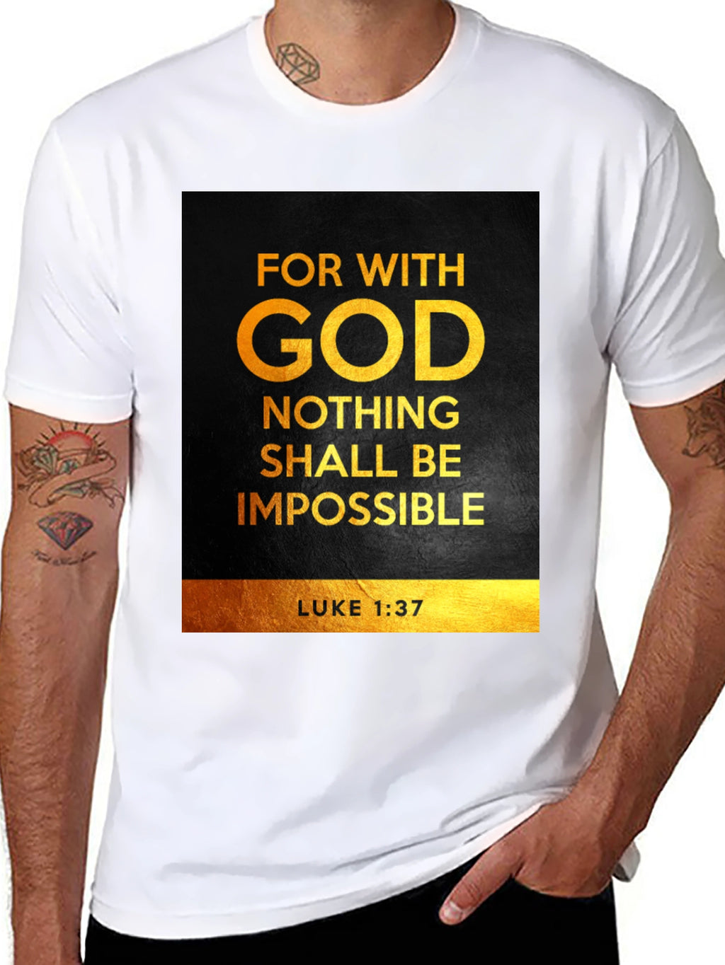 For With God Nothing Shall Be Impossible T-Shirt