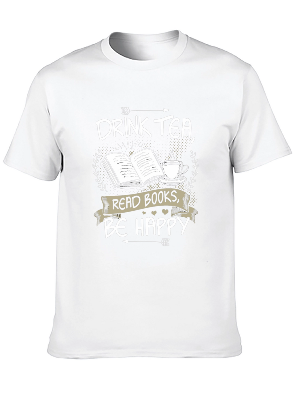 Drink Tea Read Books Be Happy T-Shirt