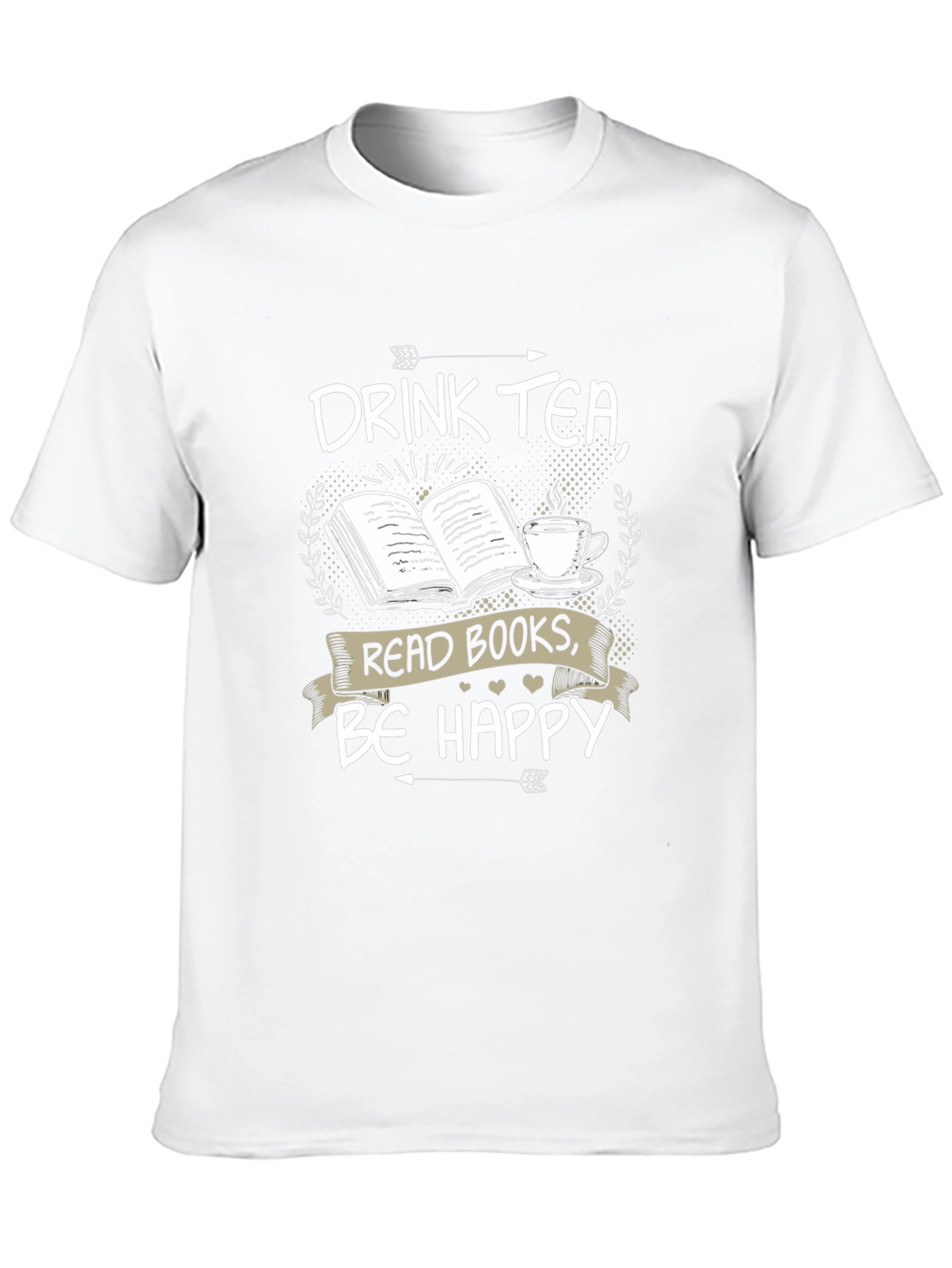 Drink Tea Read Books Be Happy T-Shirt