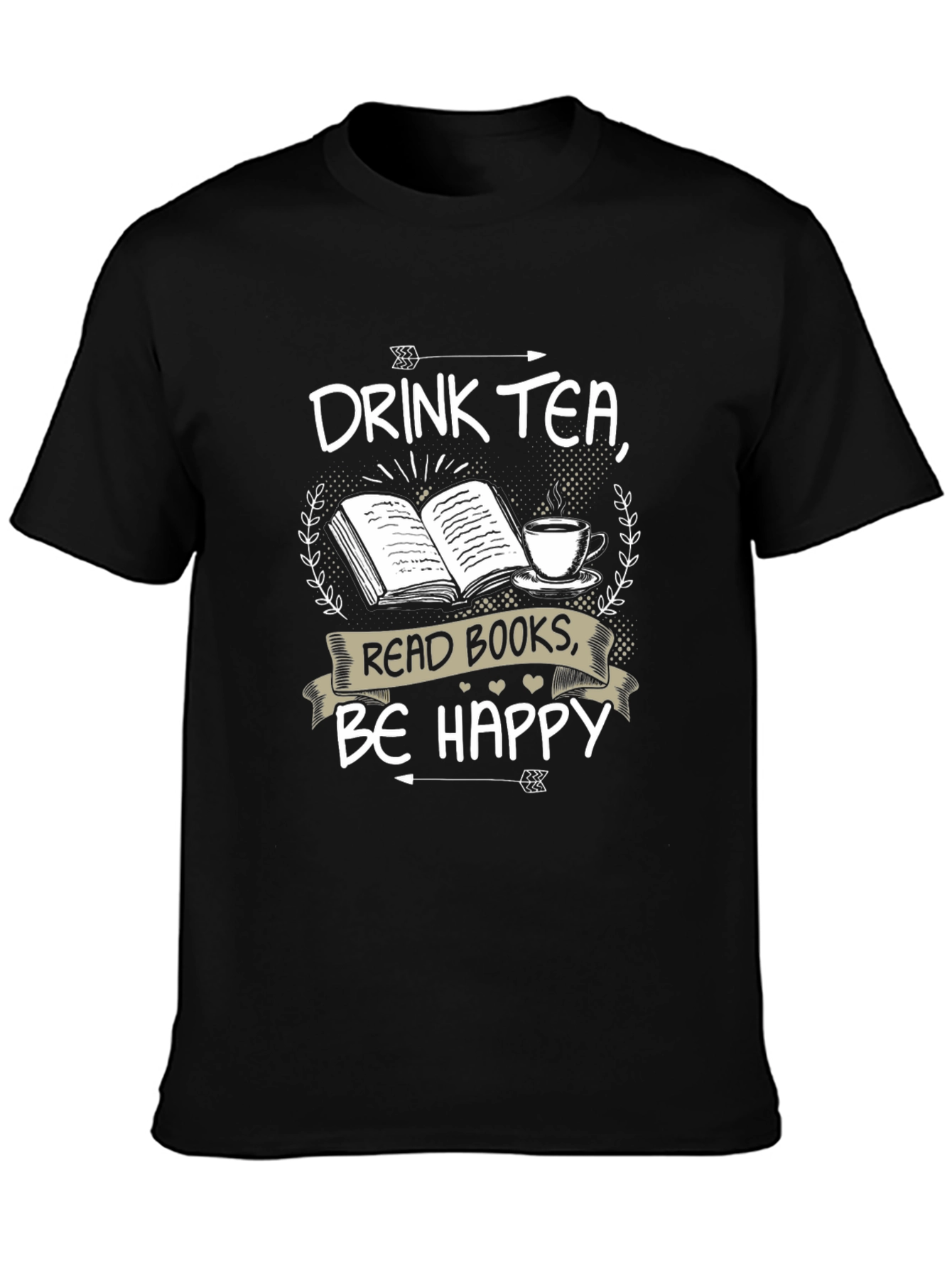 Drink Tea Read Books Be Happy T-Shirt