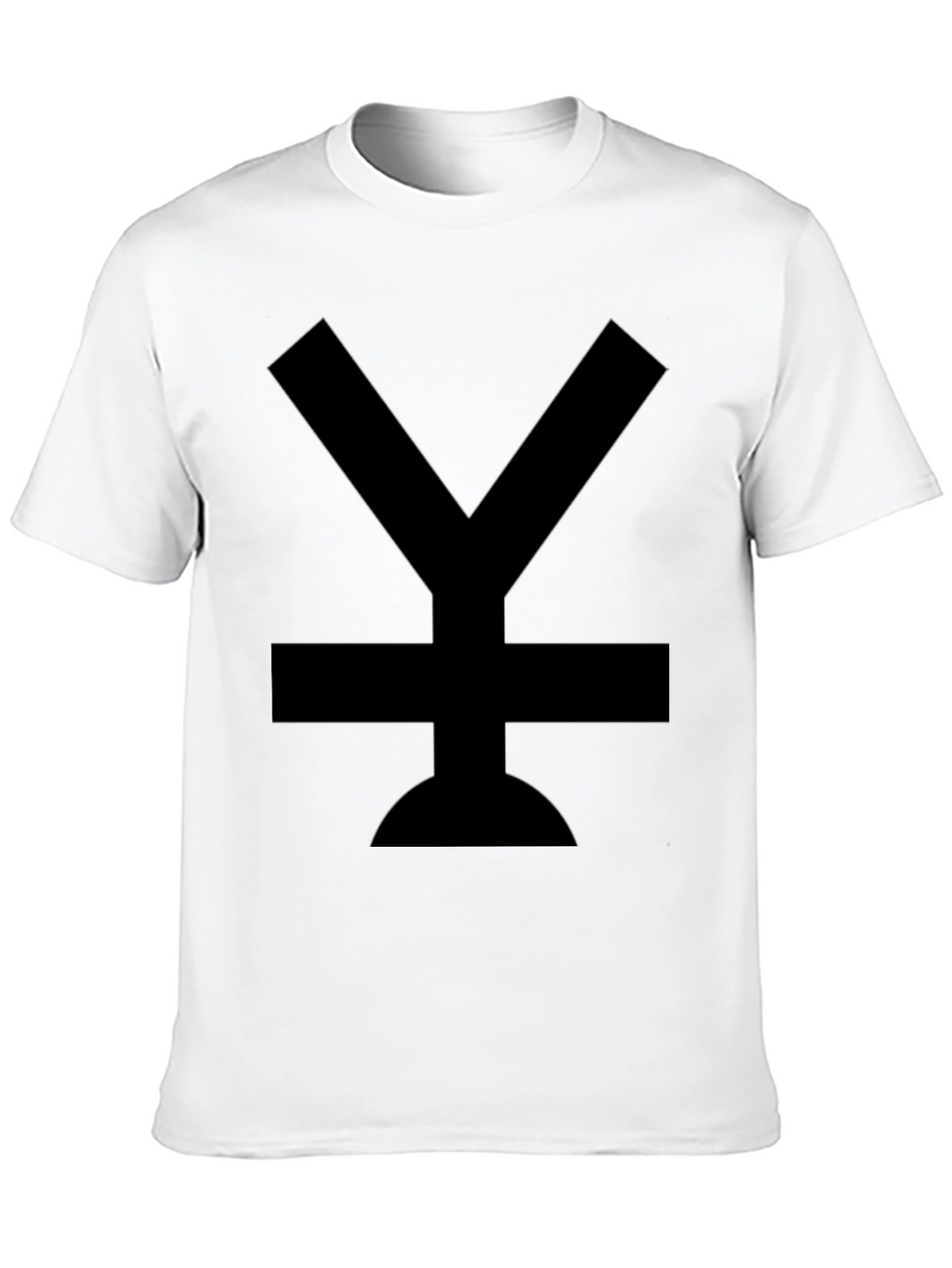 Modern Black T-Shirt with Bold Symbol