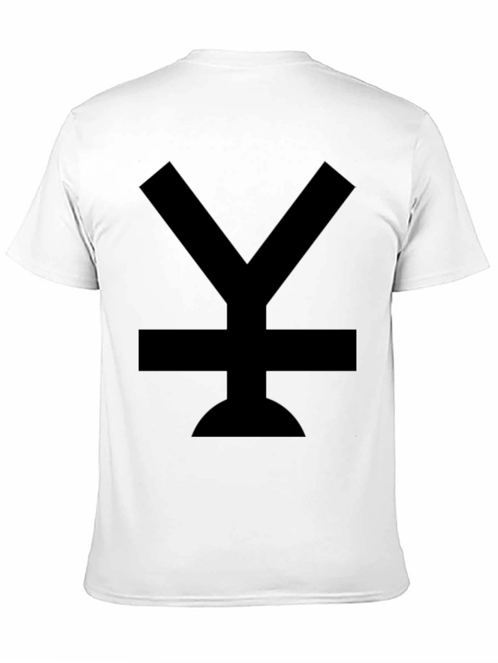 Modern Black T-Shirt with Bold Symbol