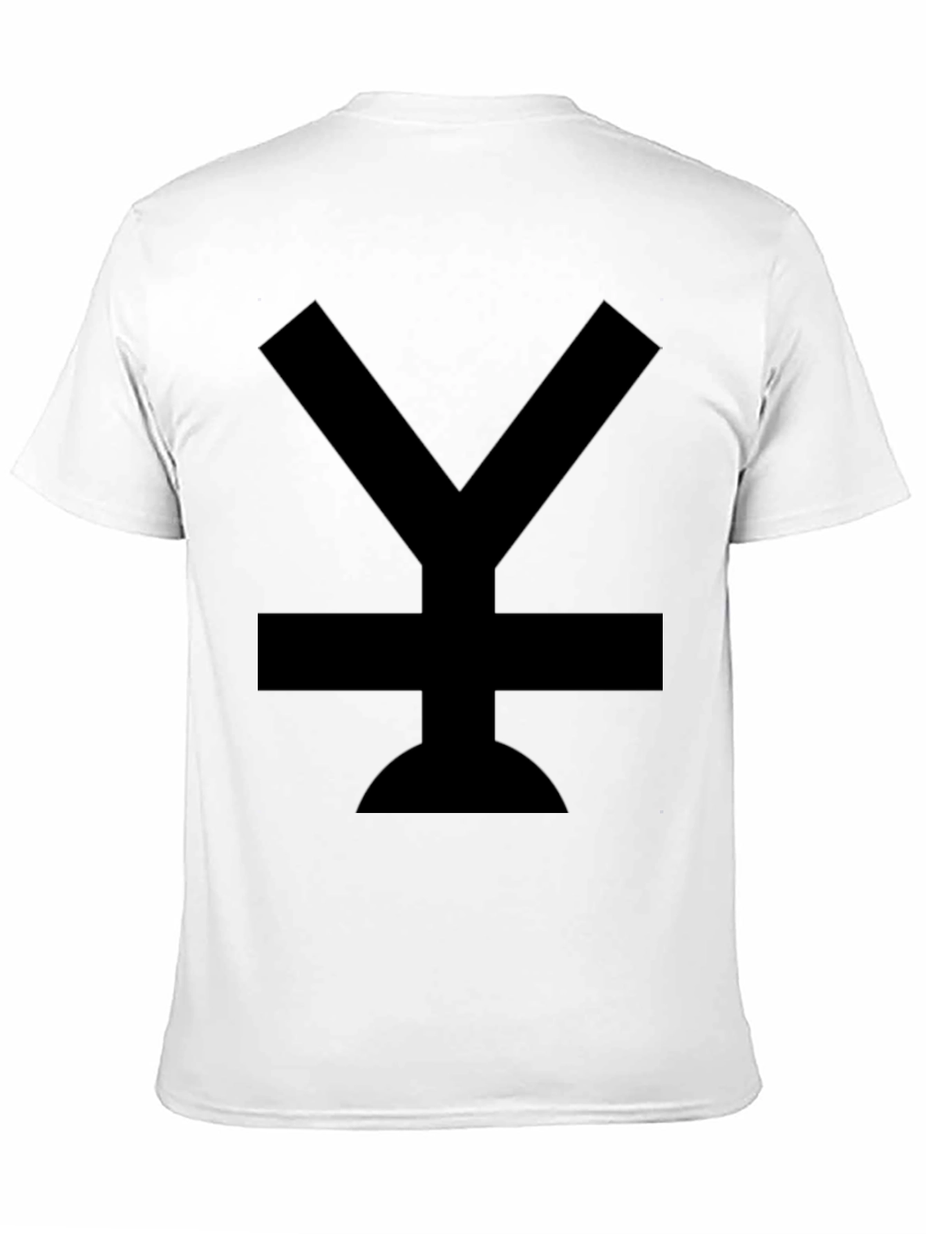Modern Black T-Shirt with Bold Symbol