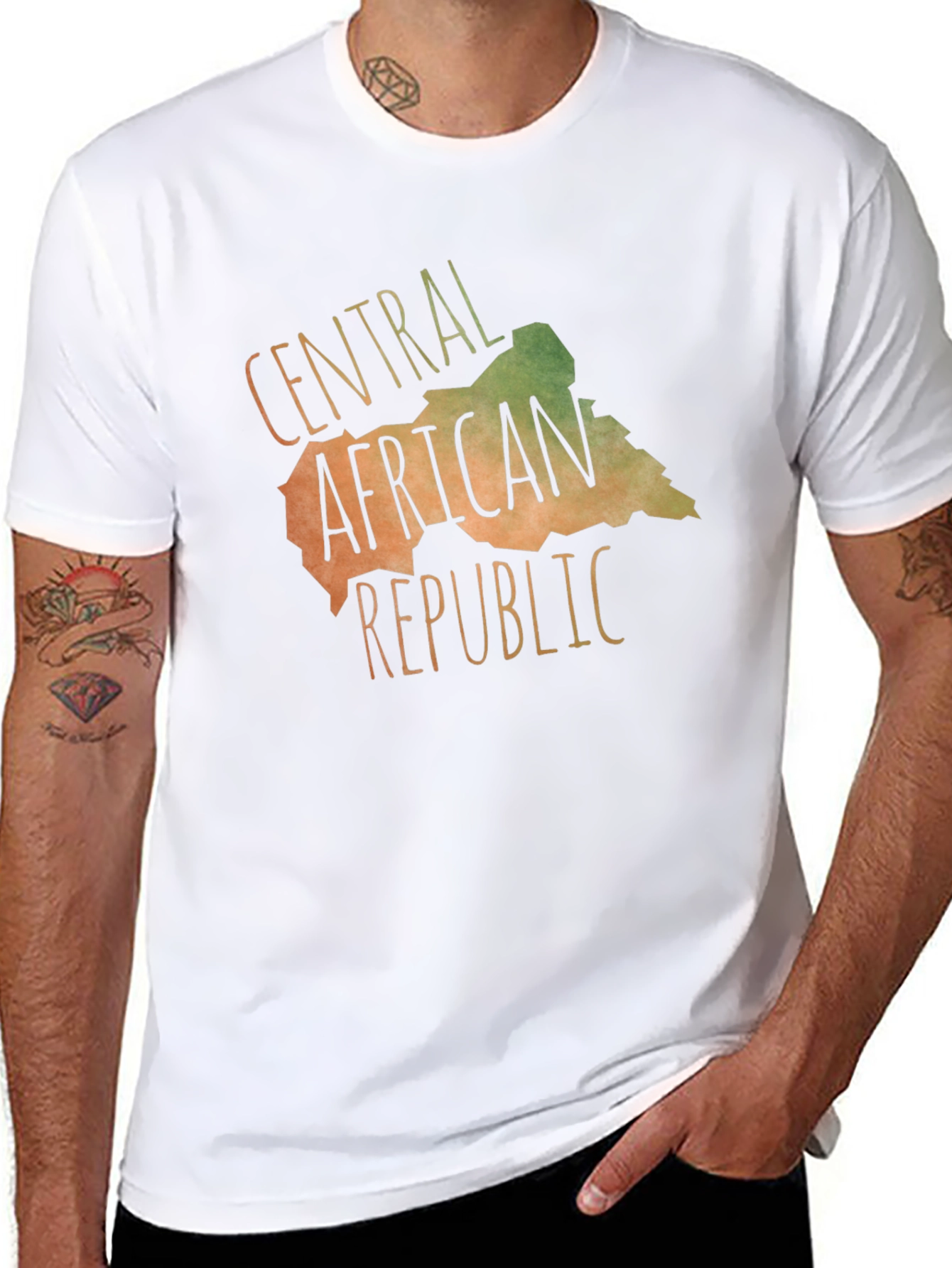 Central African Republic Map T-Shirt