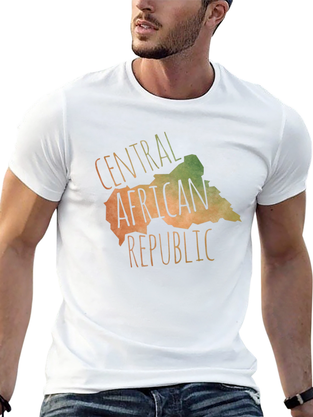 Central African Republic Map T-Shirt