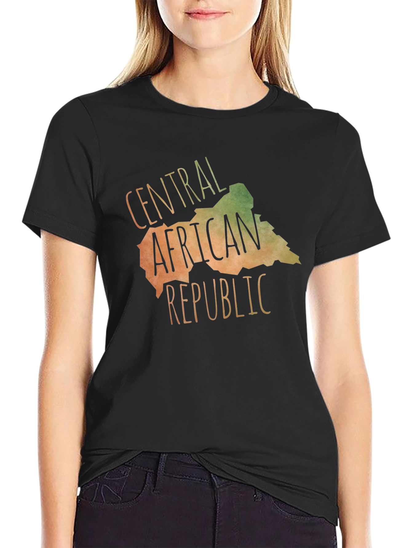Central African Republic Map T-Shirt