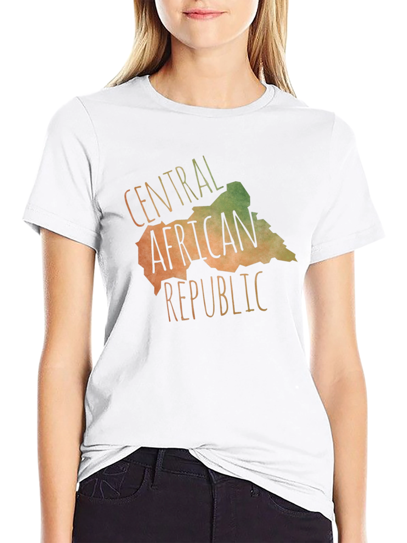 Central African Republic Map T-Shirt