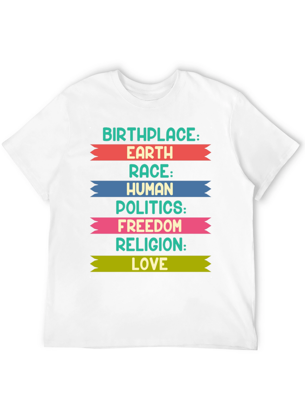 Birthplace Earth Human Equality T-Shirt