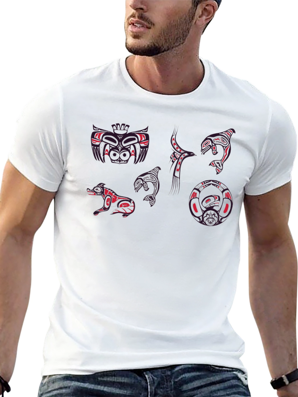 Graphic Print Crew Neck T-Shirt