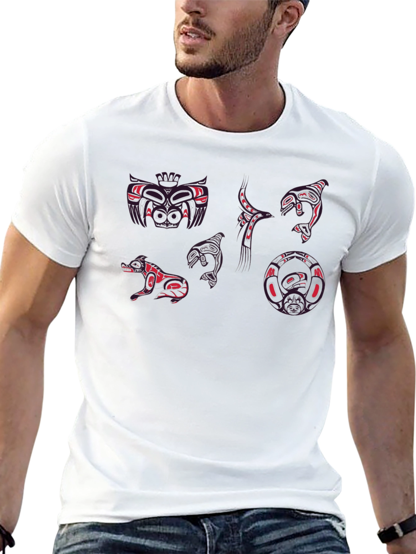 Graphic Print Crew Neck T-Shirt