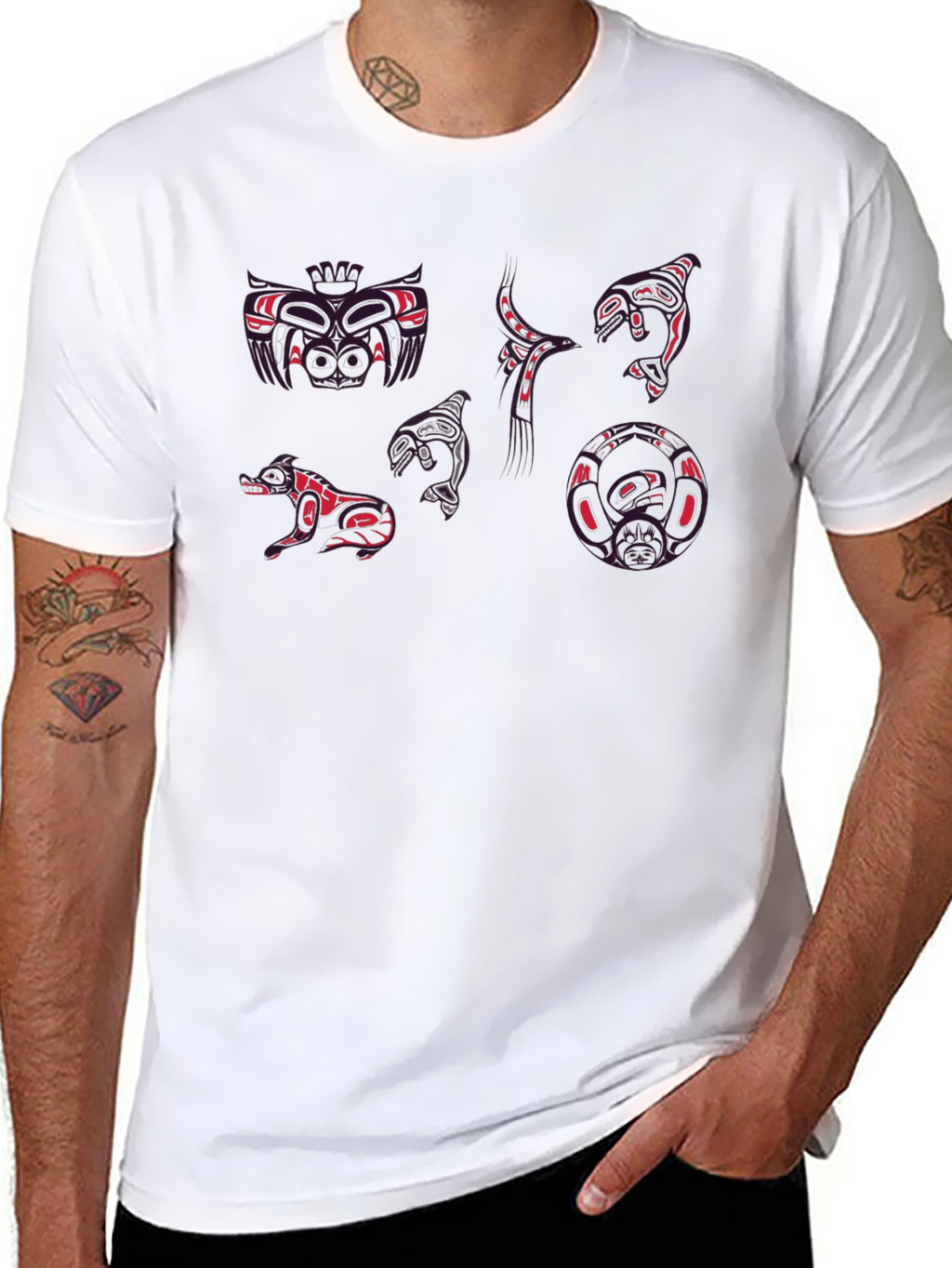 Graphic Print Crew Neck T-Shirt