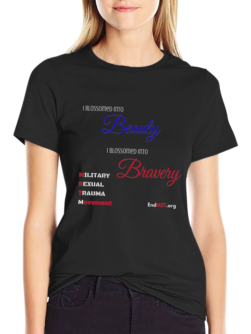 I Blossomed Into Beauty and Bravery Tee