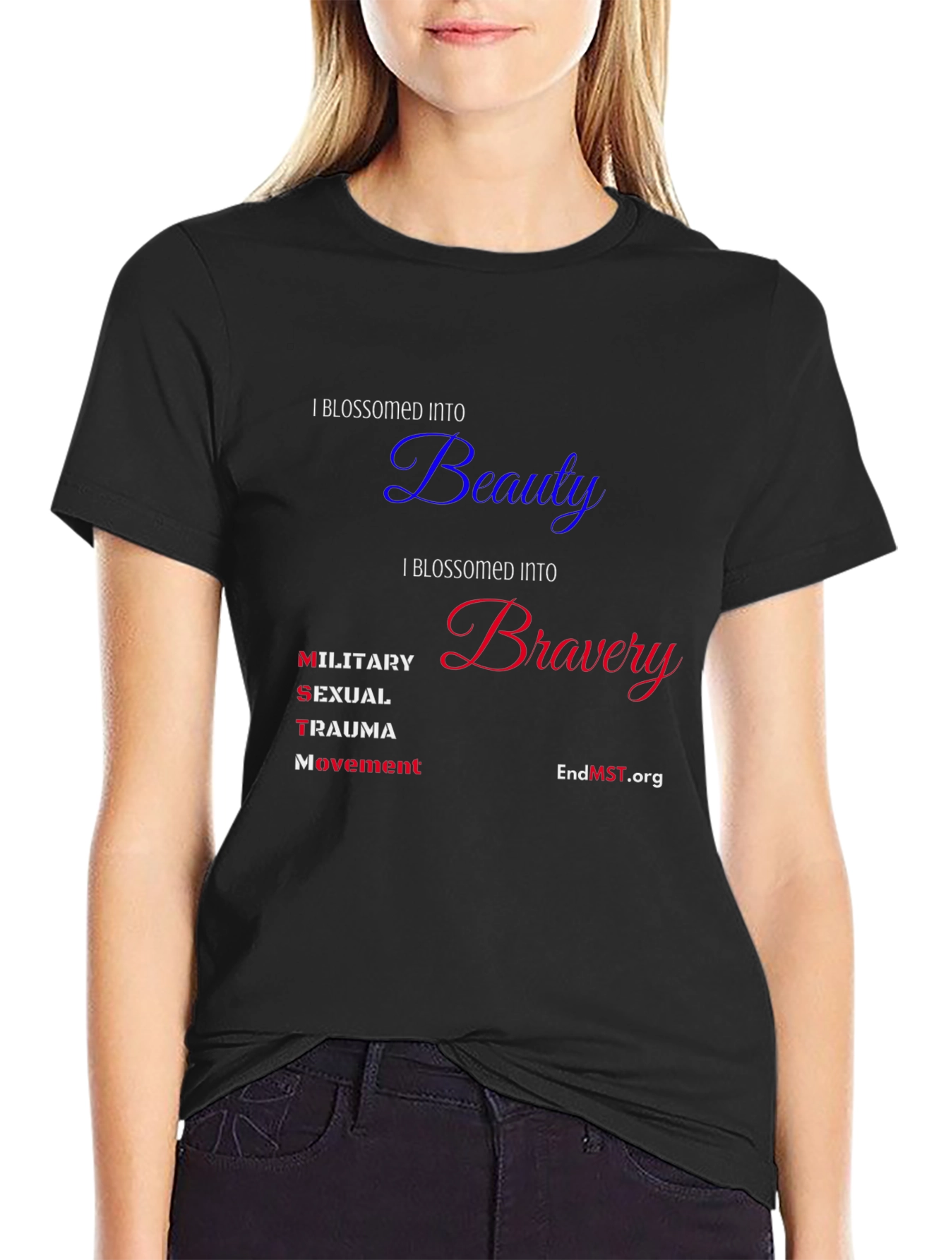 I Blossomed Into Beauty and Bravery Tee