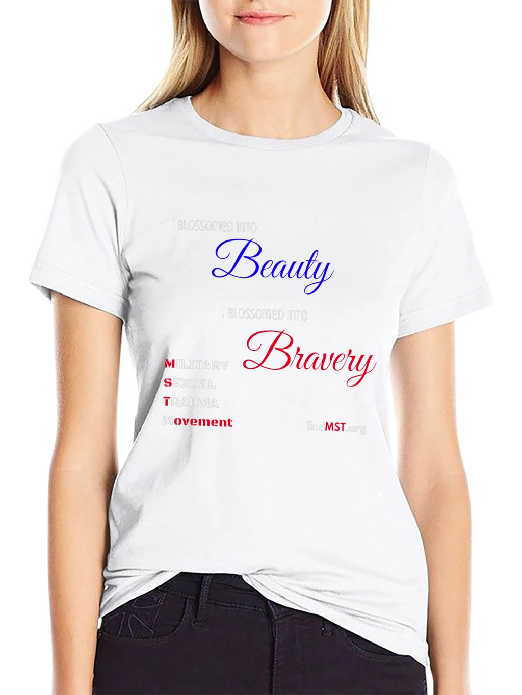 I Blossomed Into Beauty and Bravery Tee
