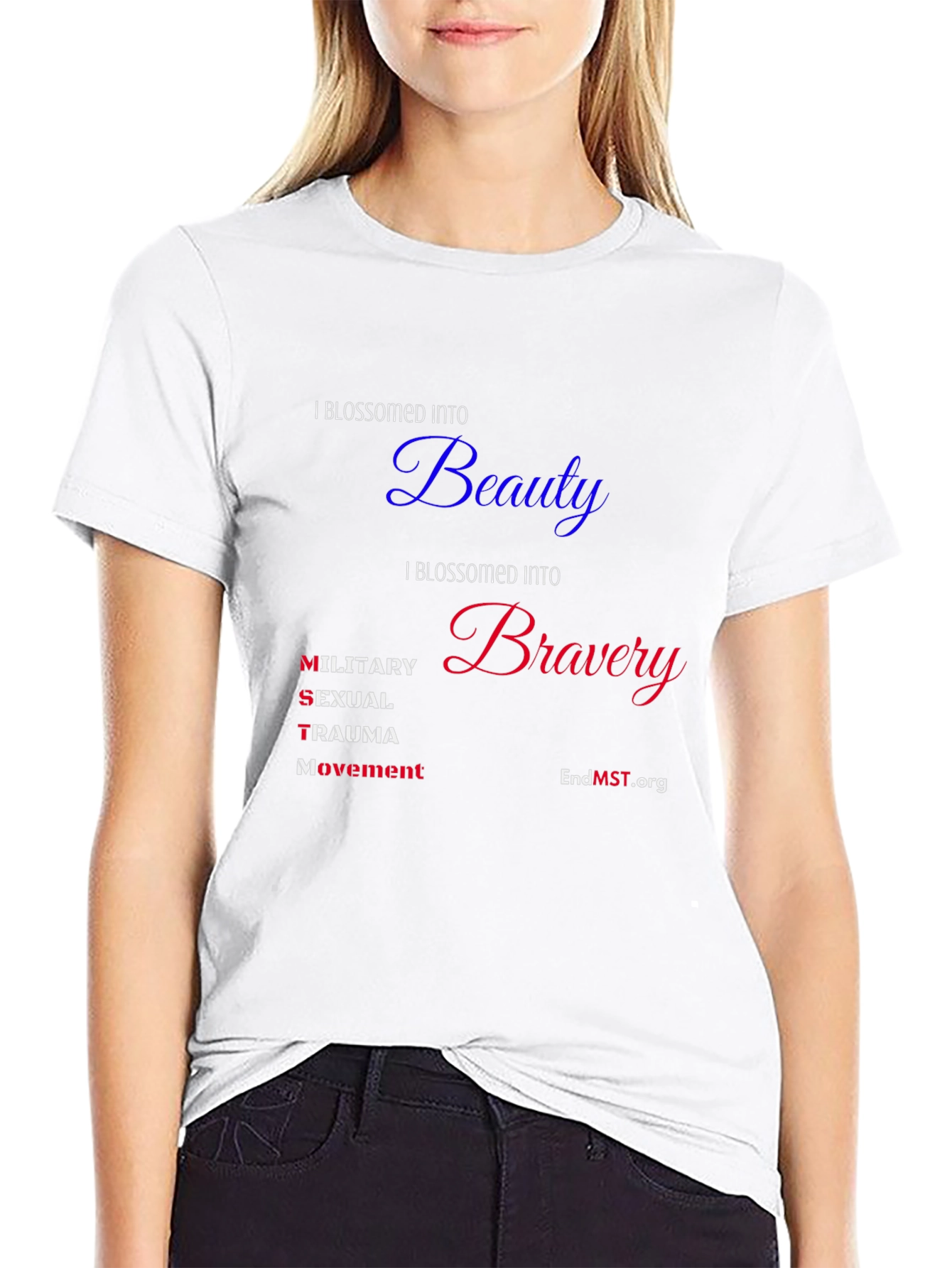 I Blossomed Into Beauty and Bravery Tee