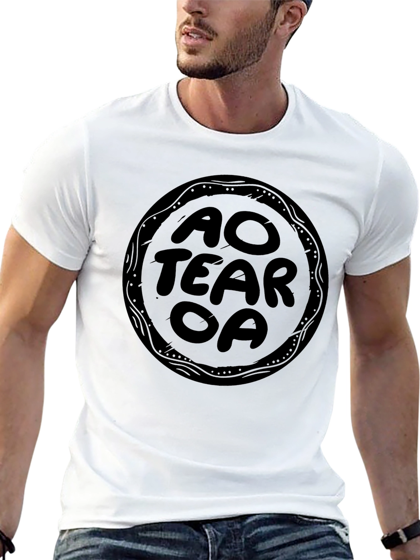 Aotearoa Graphic T-Shirt - Black