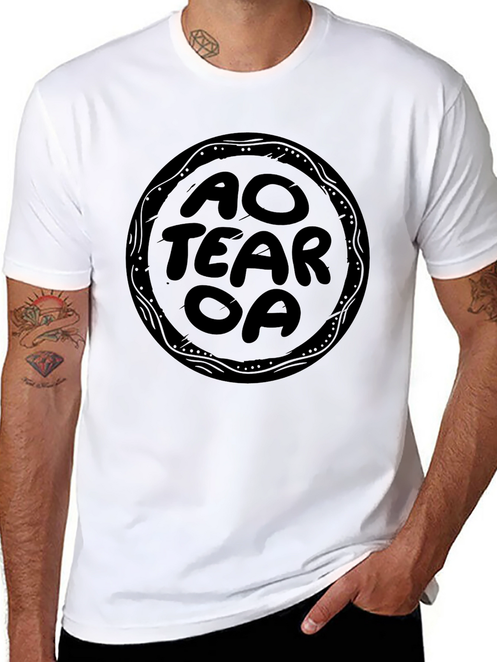 Aotearoa Graphic T-Shirt - Black