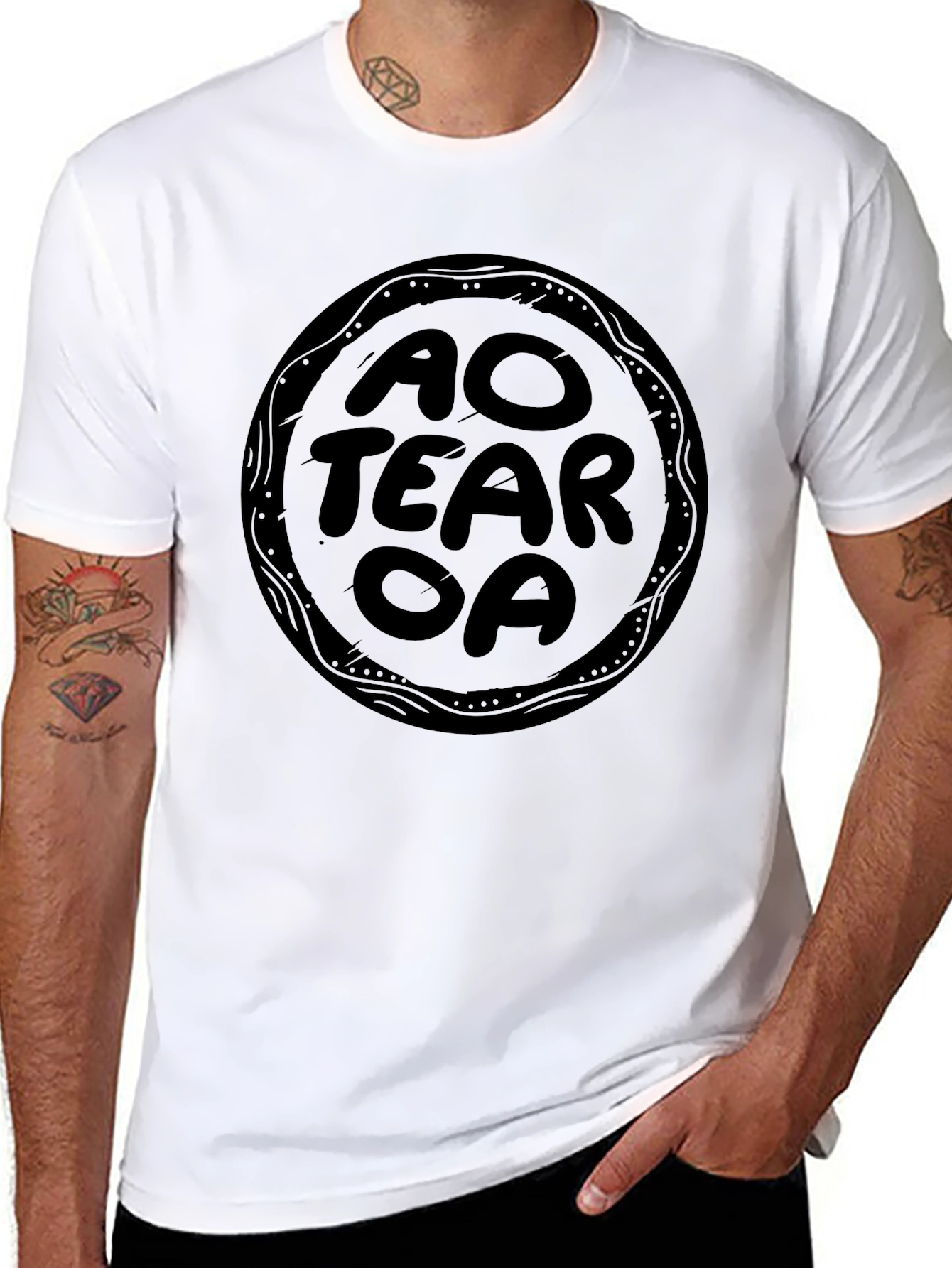 Aotearoa Graphic T-Shirt - Black
