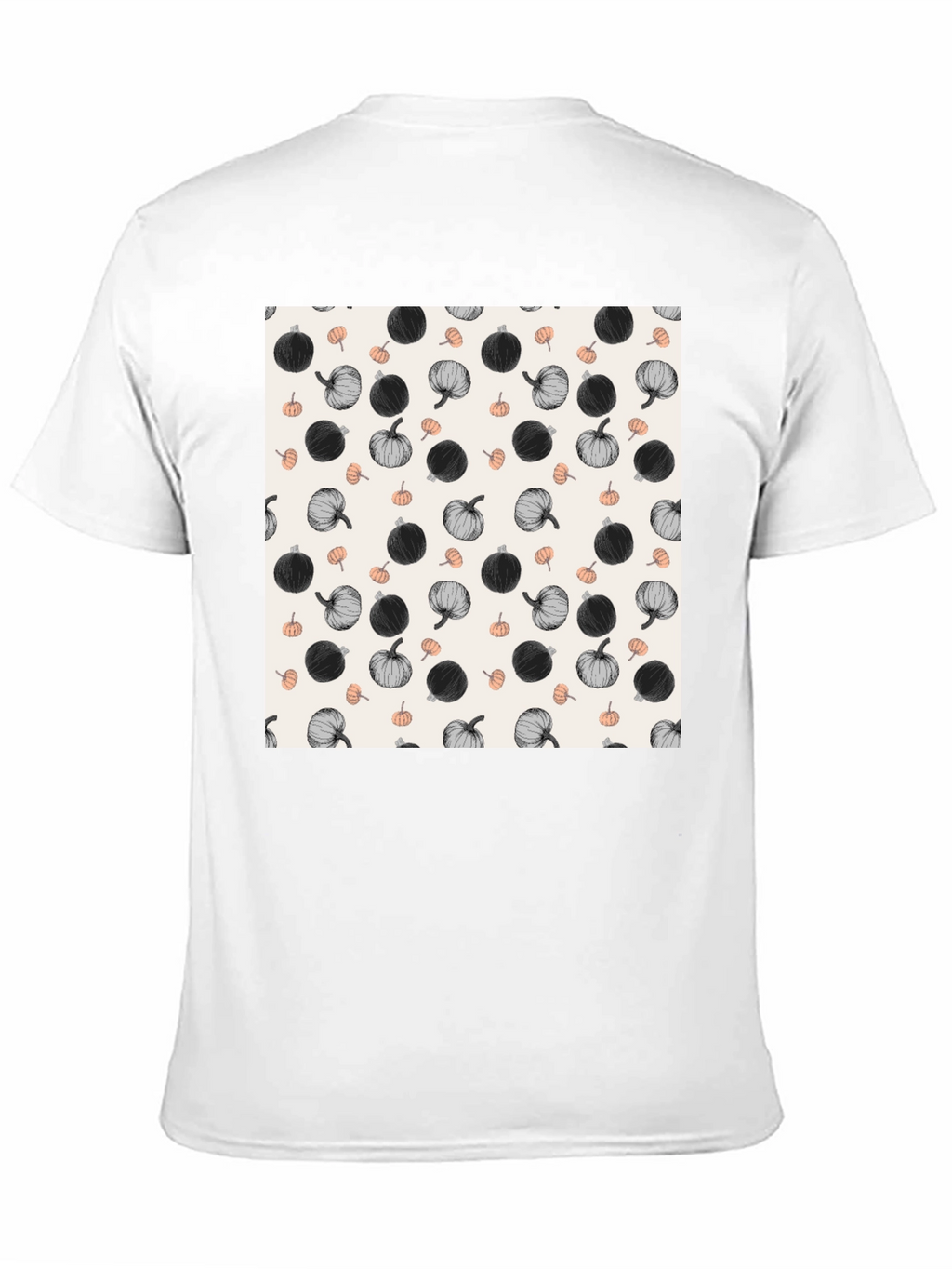 Pumpkin Pattern T-Shirt - Stylish Fall Fashion